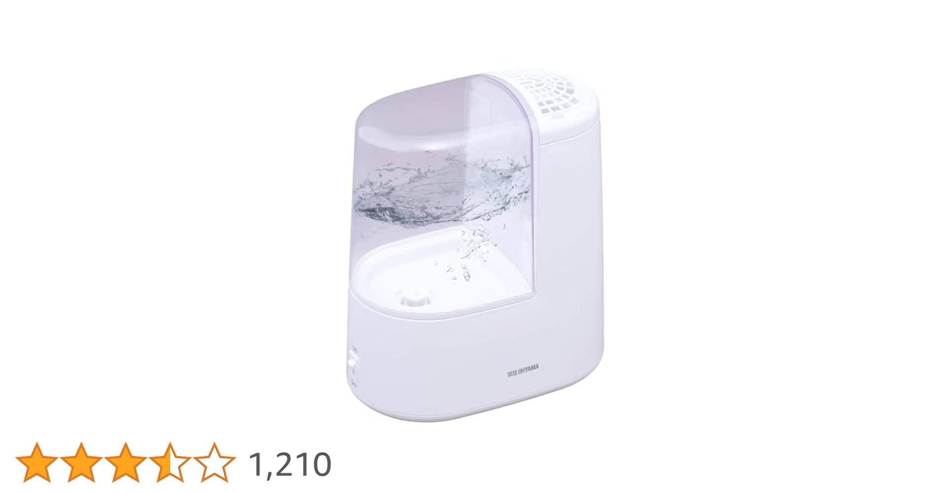 IRIS OHYAMA スチーム式加湿器 ホワイト IRIS OHYAMA 上給水超音波式加湿器 KUTK-230-W ホワイト